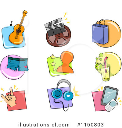 Royalty-Free (RF) Icons Clipart Illustration by BNP Design Studio - Stock Sample #1150803
