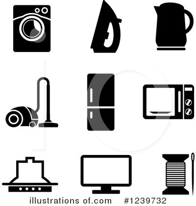 Household Clipart #1239732 by Vector Tradition SM