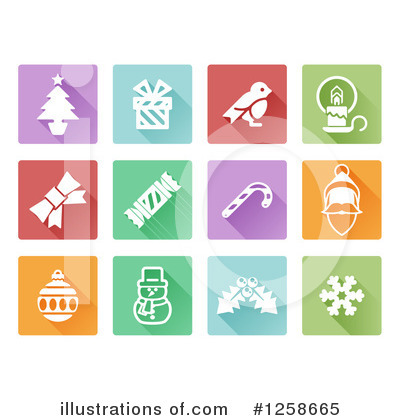 Royalty-Free (RF) Icons Clipart Illustration by AtStockIllustration - Stock Sample #1258665