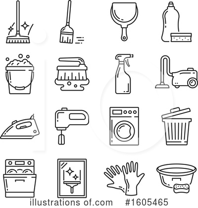 Trash Can Clipart #1605465 by Vector Tradition SM