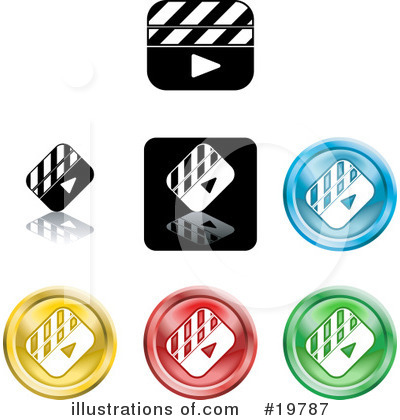 Clapboard Clipart #19787 by AtStockIllustration