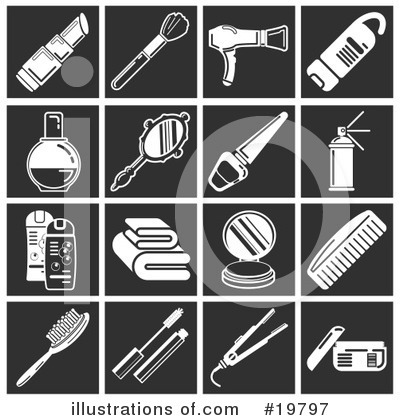 Combs Clipart #19797 by AtStockIllustration