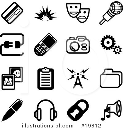 Microphone Clipart #19812 by AtStockIllustration