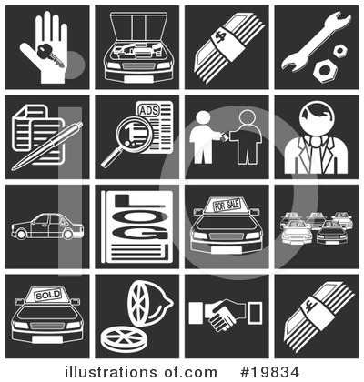 Auto Repair Clipart #19834 by AtStockIllustration