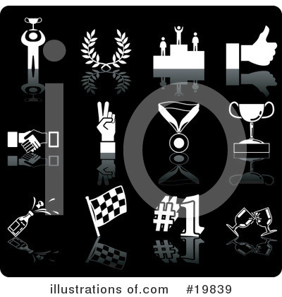 Royalty-Free (RF) Icons Clipart Illustration by AtStockIllustration - Stock Sample #19839
