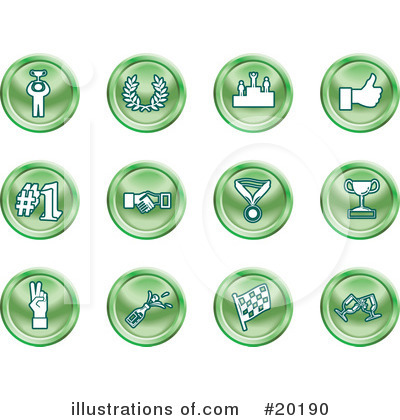 Royalty-Free (RF) Icons Clipart Illustration by AtStockIllustration - Stock Sample #20190