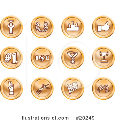 Royalty-Free (RF) Icons Clipart Illustration by AtStockIllustration - Stock Sample #20249