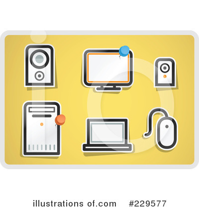 Royalty-Free (RF) Icons Clipart Illustration by Qiun - Stock Sample #229577