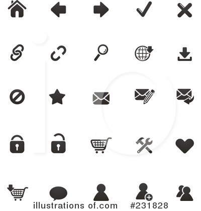 Royalty-Free (RF) Icons Clipart Illustration by TA Images - Stock Sample #231828