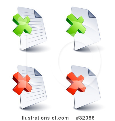 Royalty-Free (RF) Icons Clipart Illustration by beboy - Stock Sample #32086
