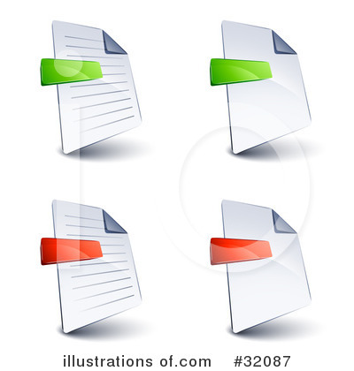 Royalty-Free (RF) Icons Clipart Illustration by beboy - Stock Sample #32087