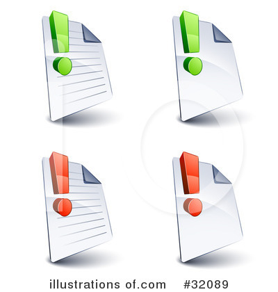 Royalty-Free (RF) Icons Clipart Illustration by beboy - Stock Sample #32089