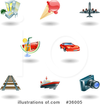 Airplane Clipart #36005 by AtStockIllustration