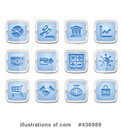 Royalty-Free (RF) Icons Clipart Illustration by AtStockIllustration - Stock Sample #436988