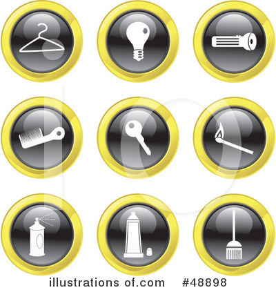 Royalty-Free (RF) Icons Clipart Illustration by Prawny - Stock Sample #48898