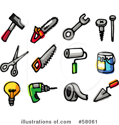 Royalty-Free (RF) Icons Clipart Illustration by NL shop - Stock Sample #58061