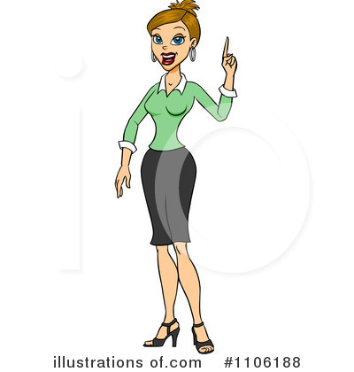 Businesswoman Clipart #1106188 by Cartoon Solutions