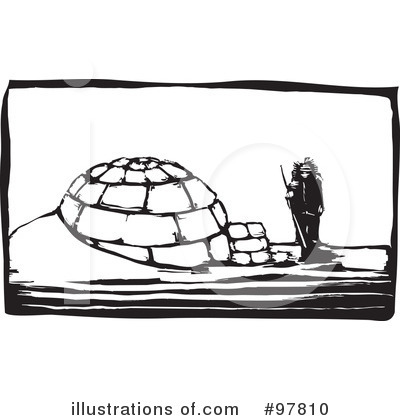 Royalty-Free (RF) Igloo Clipart Illustration by xunantunich - Stock Sample #97810