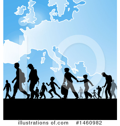 Royalty-Free (RF) Immigration Clipart Illustration by Domenico Condello - Stock Sample #1460982