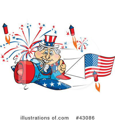 Royalty-Free (RF) Independence Day Clipart Illustration by Dennis Holmes Designs - Stock Sample #43086