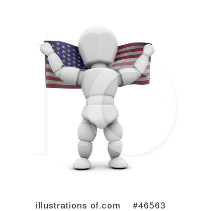 American Flags Clipart #46563 by KJ Pargeter