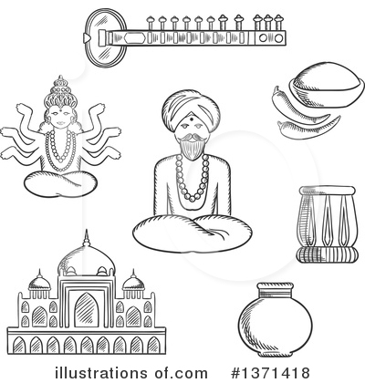 Royalty-Free (RF) India Clipart Illustration by Vector Tradition SM - Stock Sample #1371418