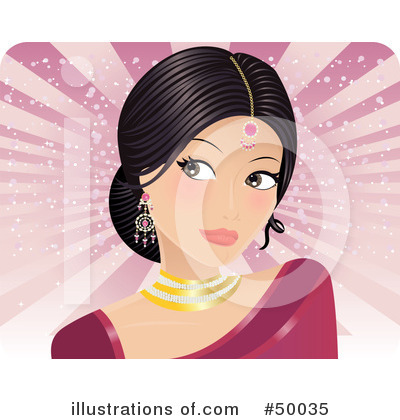 Indian Women Clipart #50035 by Melisende Vector