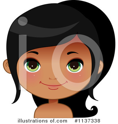Indian Girl Clipart #1137338 by Melisende Vector
