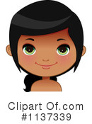 Indian Girl Clipart #1137339 by Melisende Vector