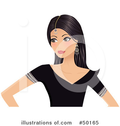 Royalty-Free (RF) Indian Woman Clipart Illustration by Melisende Vector - Stock Sample #50165