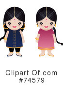 Indian Woman Clipart #74579 by Melisende Vector