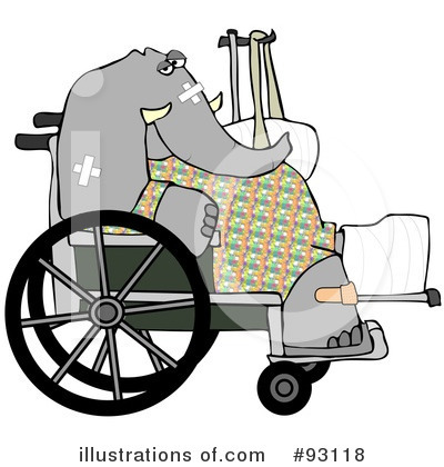 Royalty-Free (RF) Injured Clipart Illustration by djart - Stock Sample #93118