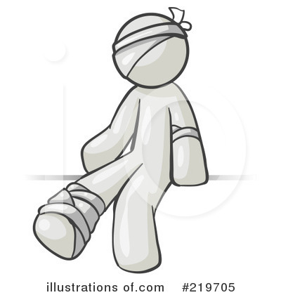 Royalty-Free (RF) Injury Clipart Illustration by Leo Blanchette - Stock Sample #219705