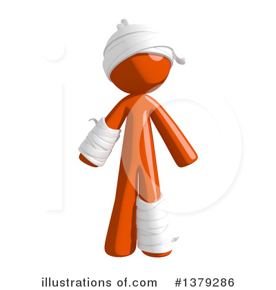 Orange Person Clipart #1379286 by Leo Blanchette