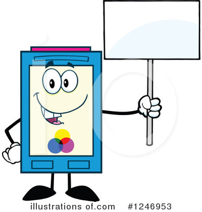 Royalty-Free (RF) Ink Cartridge Clipart Illustration by Hit Toon - Stock Sample #1246953