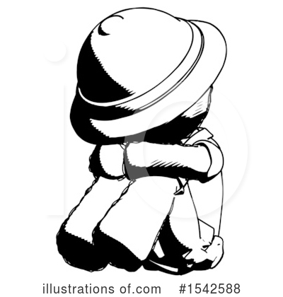 Royalty-Free (RF) Ink Design Mascot Clipart Illustration by Leo Blanchette - Stock Sample #1542588