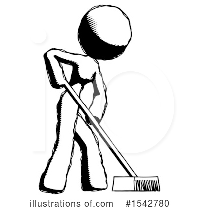 Royalty-Free (RF) Ink Design Mascot Clipart Illustration by Leo Blanchette - Stock Sample #1542780