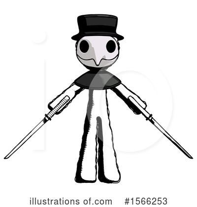 Royalty-Free (RF) Ink Design Mascot Clipart Illustration by Leo Blanchette - Stock Sample #1566253