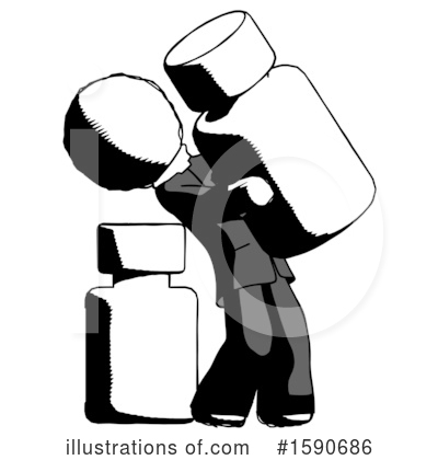 Royalty-Free (RF) Ink Design Mascot Clipart Illustration by Leo Blanchette - Stock Sample #1590686