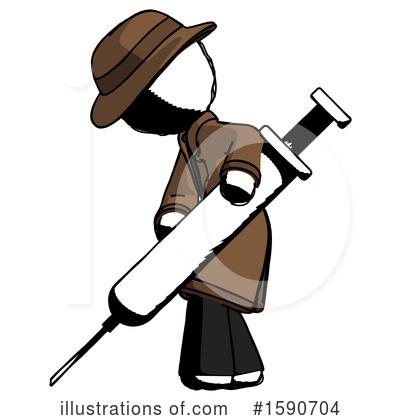 Royalty-Free (RF) Ink Design Mascot Clipart Illustration by Leo Blanchette - Stock Sample #1590704