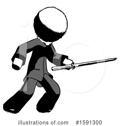 Royalty-Free (RF) Ink Design Mascot Clipart Illustration by Leo Blanchette - Stock Sample #1591300