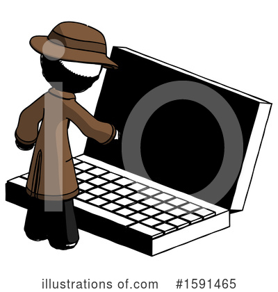Royalty-Free (RF) Ink Design Mascot Clipart Illustration by Leo Blanchette - Stock Sample #1591465
