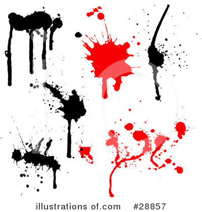 Ink Splatters Clipart #28857 by KJ Pargeter