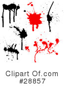 Ink Splatters Clipart #28857 by KJ Pargeter