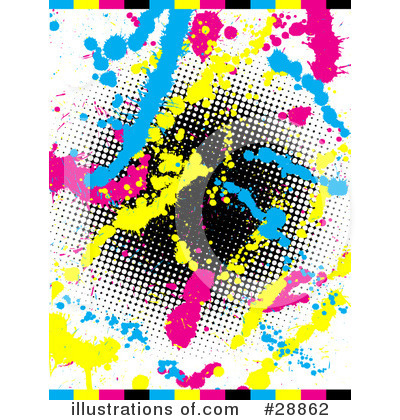 Royalty-Free (RF) Ink Splatters Clipart Illustration by KJ Pargeter - Stock Sample #28862