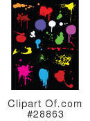 Ink Splatters Clipart #28863 by KJ Pargeter