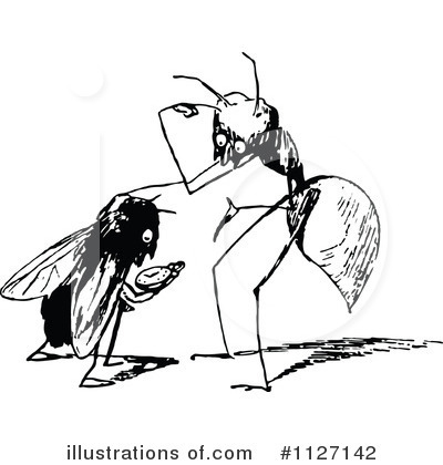 Royalty-Free (RF) Insect Clipart Illustration by Prawny Vintage - Stock Sample #1127142