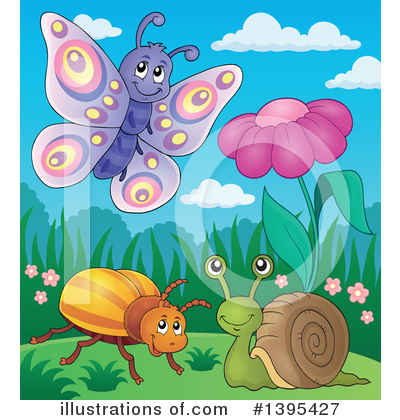 Royalty-Free (RF) Insect Clipart Illustration by visekart - Stock Sample #1395427