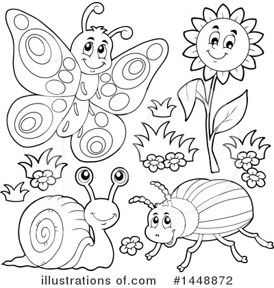 Royalty-Free (RF) Insect Clipart Illustration by visekart - Stock Sample #1448872