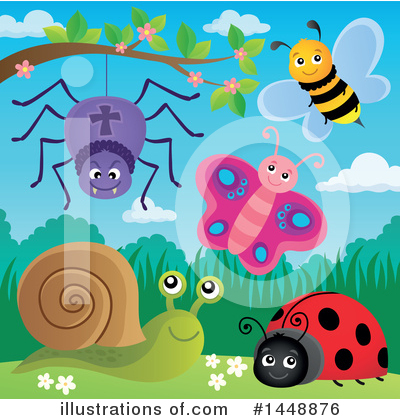 Royalty-Free (RF) Insect Clipart Illustration by visekart - Stock Sample #1448876